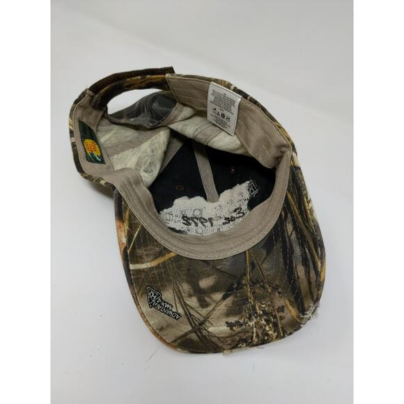 Bass Pro Shops Camo Strapback Hat OSFM Advantage Max 4 HD Camouflage Green Brown - Picture 8 of 11